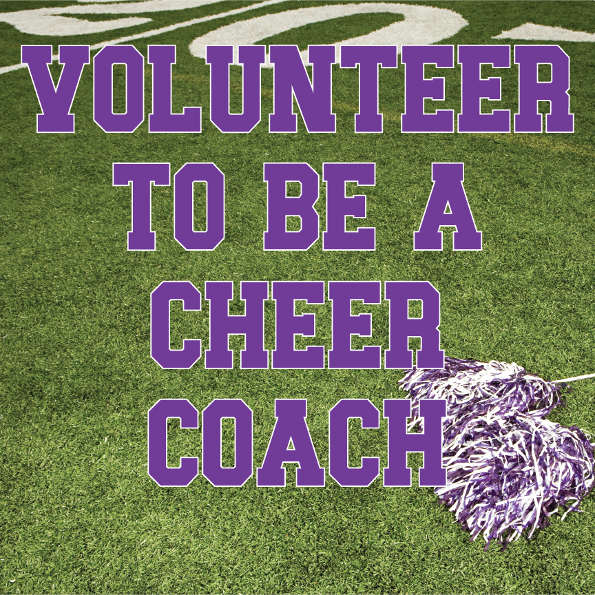 Volunteer to be a Cheer Coach